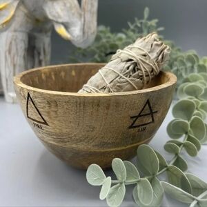 NWT Element Wooden Smudge Bowl